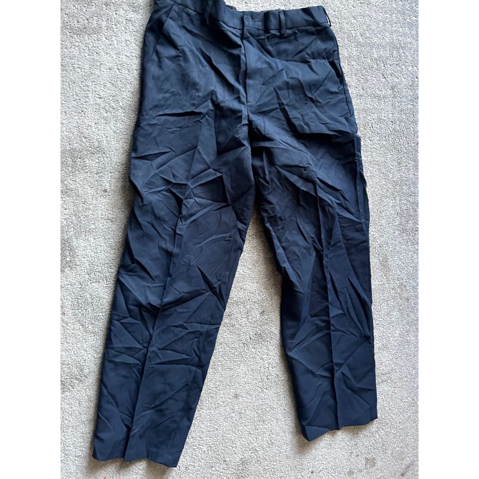 Dockers DOCKERS Premium Khakis Pants 32x32 Relaxed Fit Blue Microfiber Flat Front Mens Size US 32 / EU 48 - 3 Thumbnail