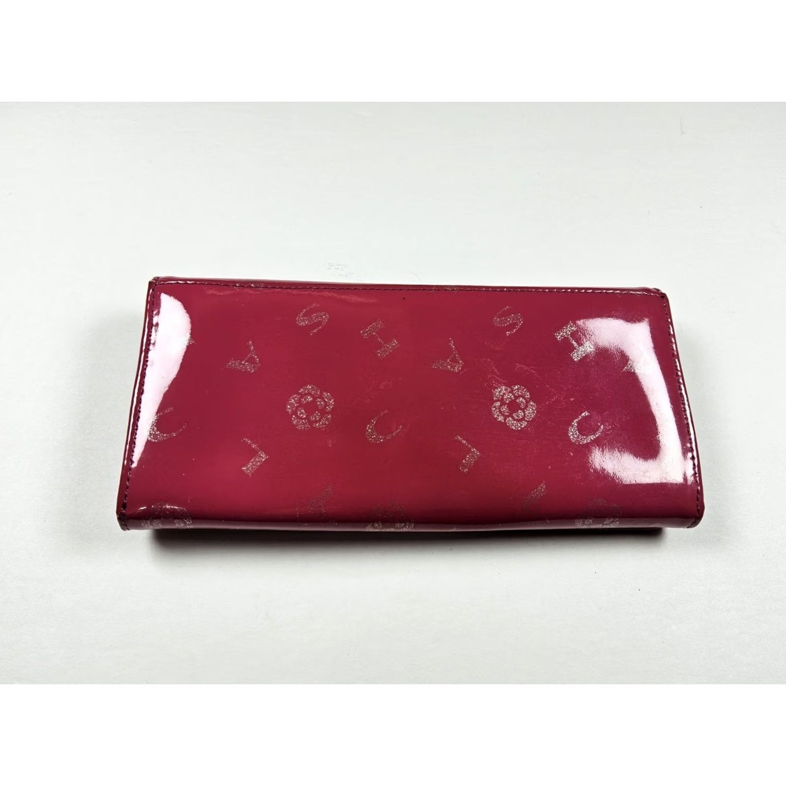 Vintage Signature Clathas Wallet Long Pink Women Full Size Long Wallet Pink Size ONE SIZE - 4 Thumbnail