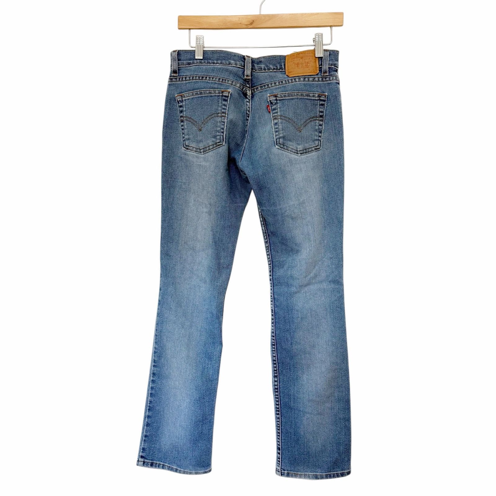 Levi's Vintage Levis 507 Super Low Slim Boot Cut Jeans Sz 5 Size 28" / US 6 / IT 42 - 5 Thumbnail