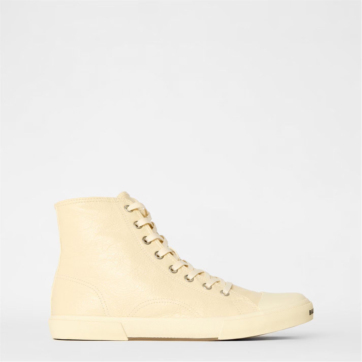 Balenciaga o1g2r1mq0226 Paris High-Top Sneakers In Ivory Size US 8 / EU 41 - 1 Thumbnail