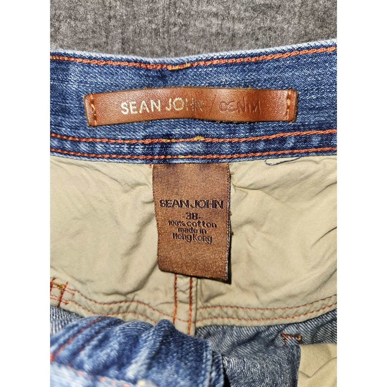 Sean John VINTAGE Sean John Jean Shorts Men 38 Blue Embroidered Baggy Hip Hop Shirt? Size US 38 / EU 54 - 2 Thumbnail