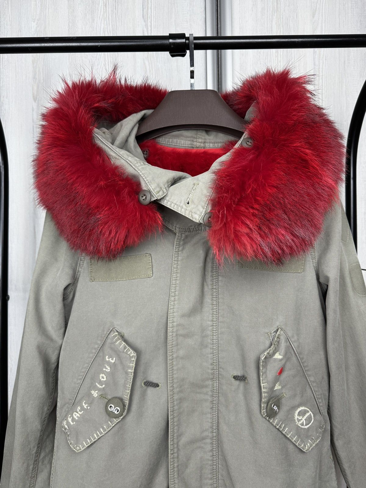 Other History Repeats by Femme Michele R. khaki lined jacket sz 42 Size M / US 6-8 / IT 42-44 - 3 Thumbnail