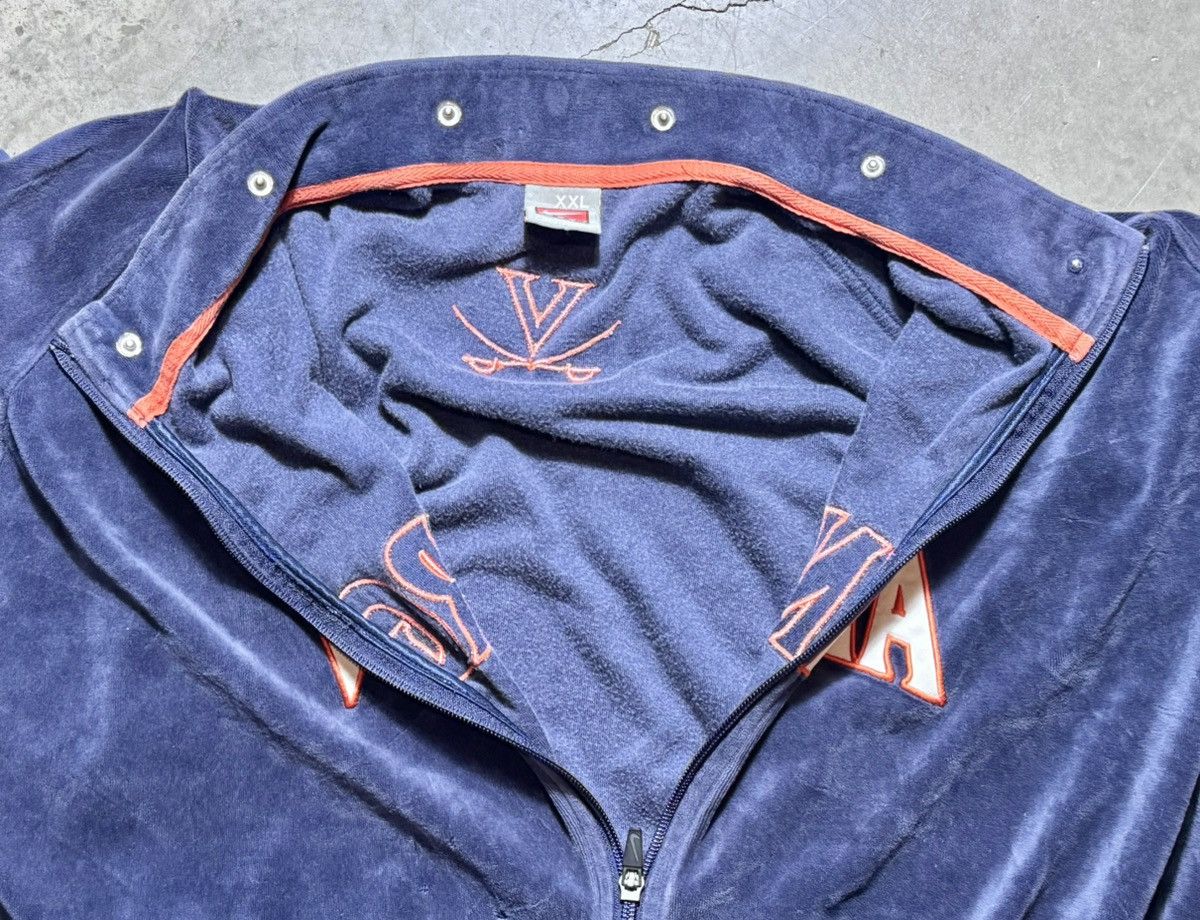 Nike × Vintage Vintage Nike UVA Virginia Cavaliers Velour Jacket Size 2XL Size US XXL / EU 58 / 5 - 12 Thumbnail