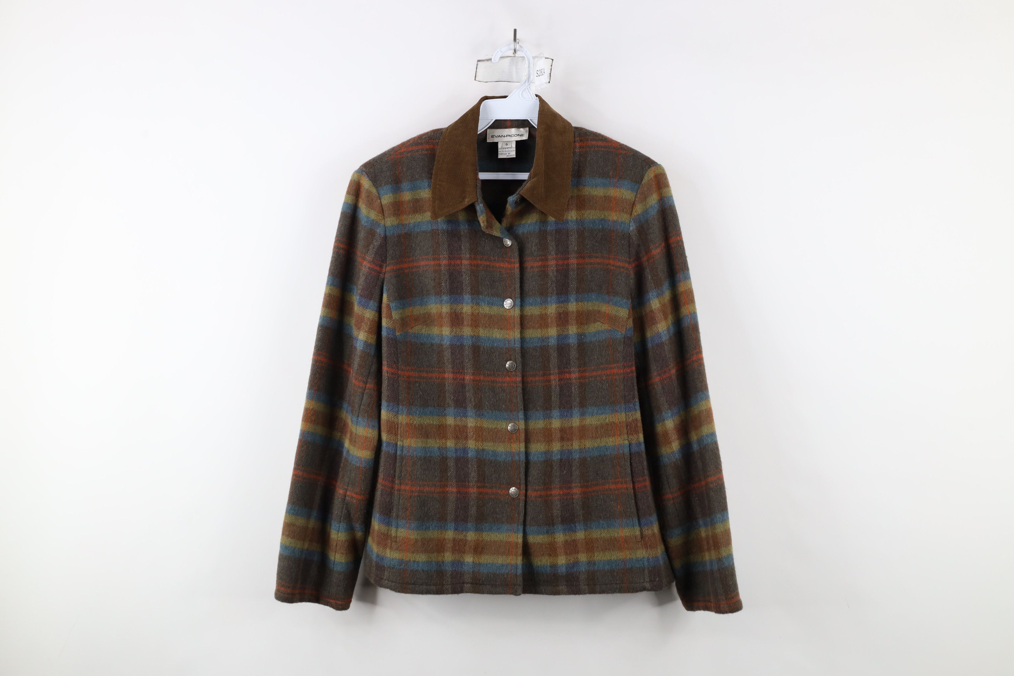 Vintage Vintage 90s Streetwear Rainbow Button Shirt Jacket Shacket Size M / US 6-8 / IT 42-44 - 1 Thumbnail