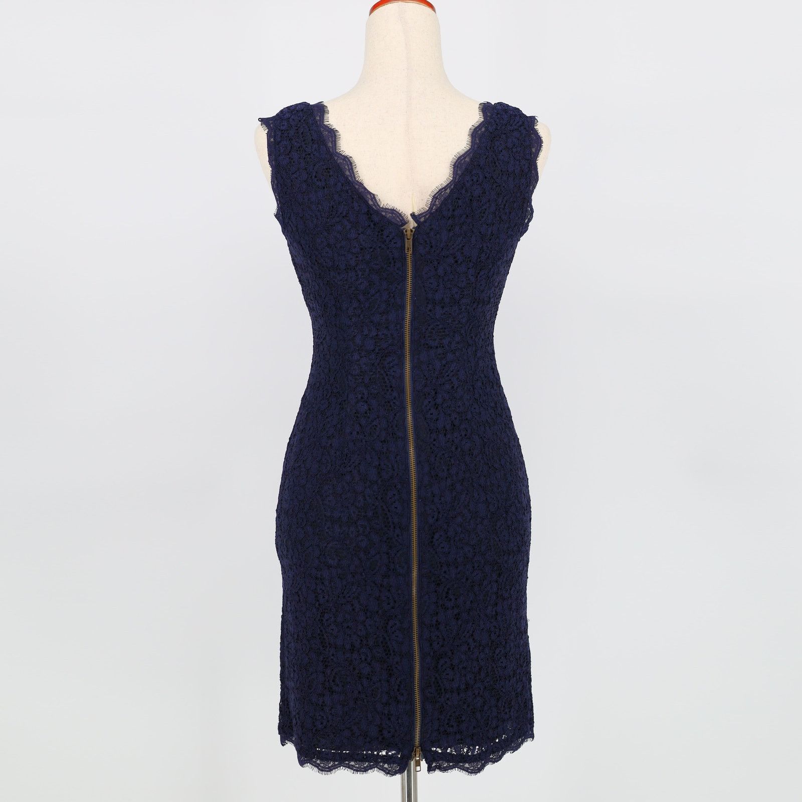 Adrianna Papell Adrianna Papell Women Navy Cocktail Mini Dress Size US 2 Size XS / US 0-2 / IT 36-38 - 4 Thumbnail