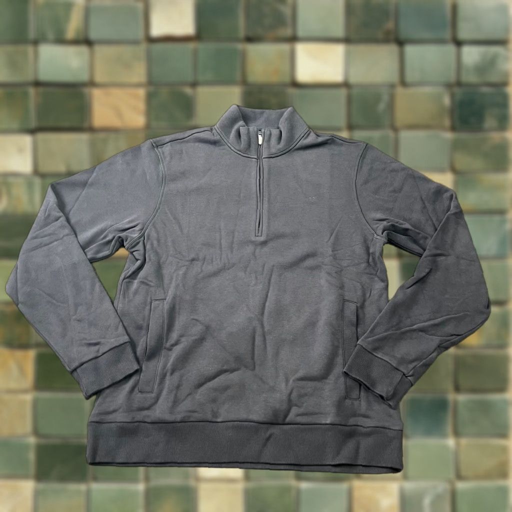 VUORI Sweatshirt Cypress 1/4 Zip 2.0 Men's XL Navy Blue Pullover Cotton Blend Casual Crew Neck Mens XL