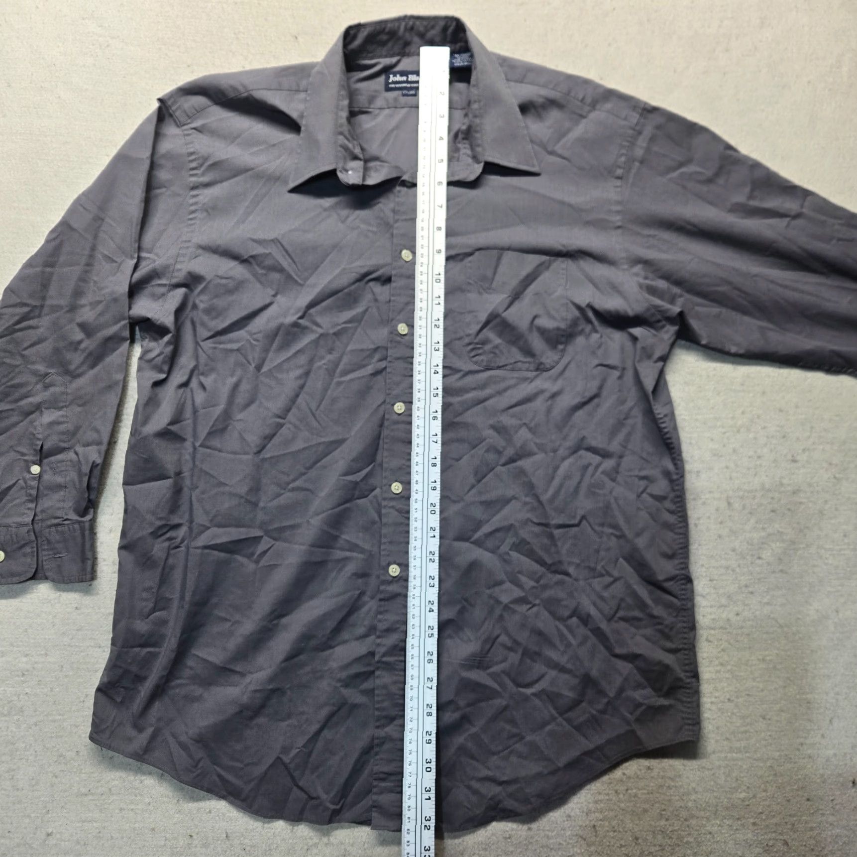 Blair John Blair Shirt Mens XL Gray Button-Up Long Sleeve Regular Size XL Size US XL / EU 56 / 4 - 6 Thumbnail