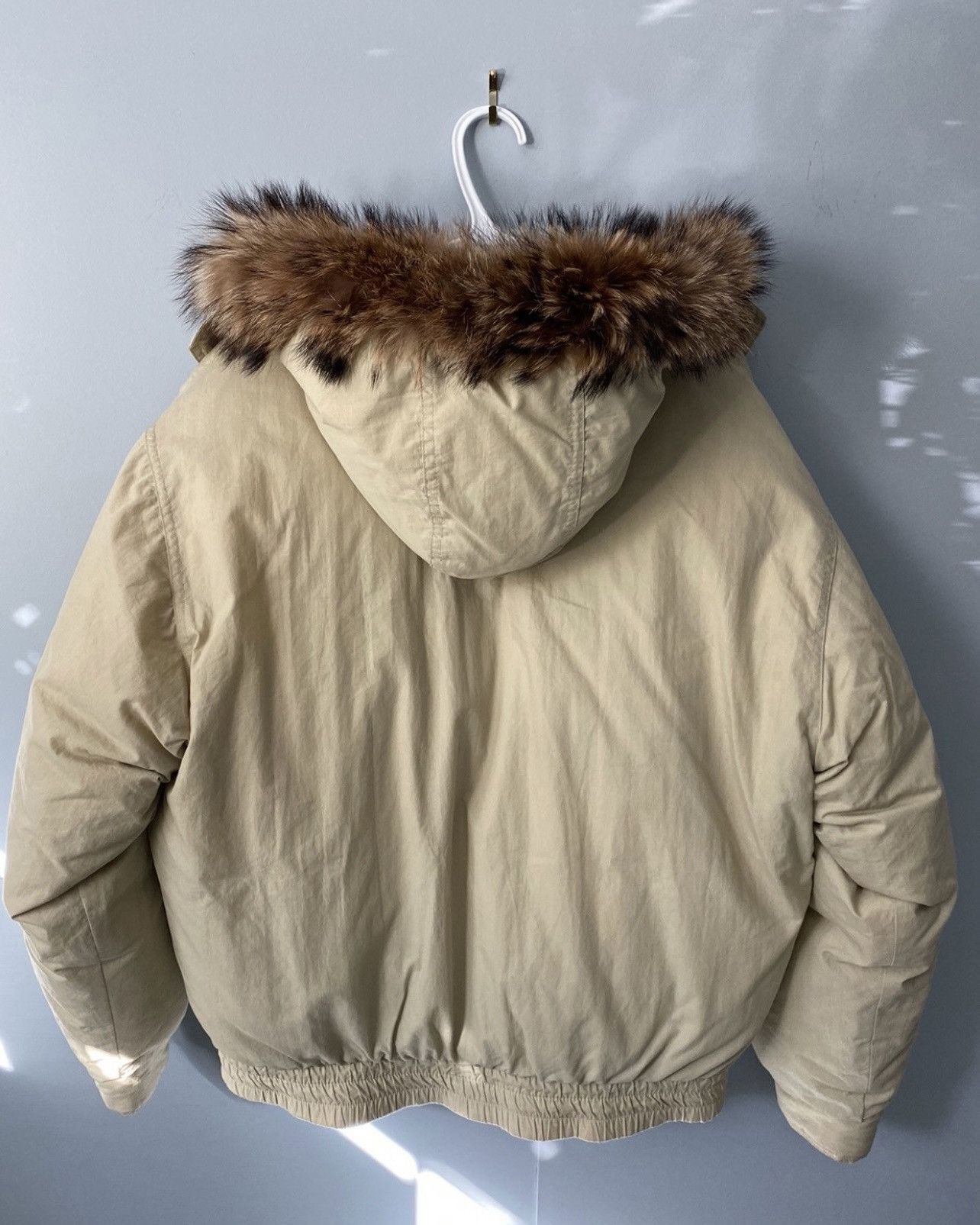 Guess × Vintage VINTAGE GUESS USA FUR HOODED BOMBER Size US L / EU 52-54 / 3 - 2 Thumbnail