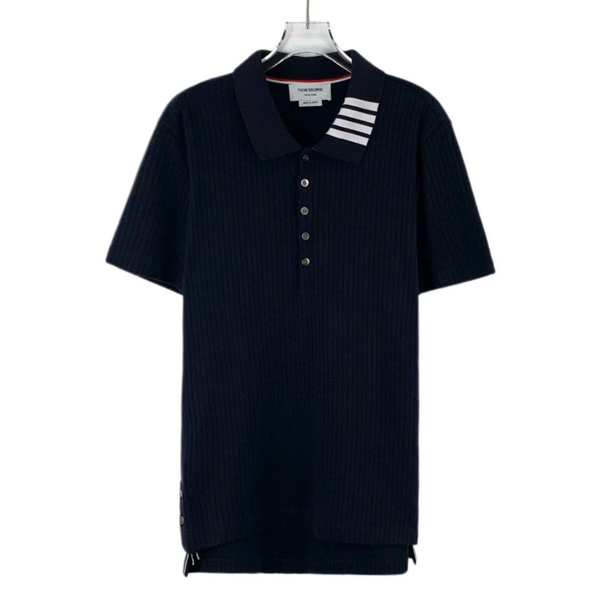 Thom Browne Thom Browne Navy Classic Short Sleeve Polo Shirt K26WX Size S / US 4 / IT 40 - 1 Thumbnail