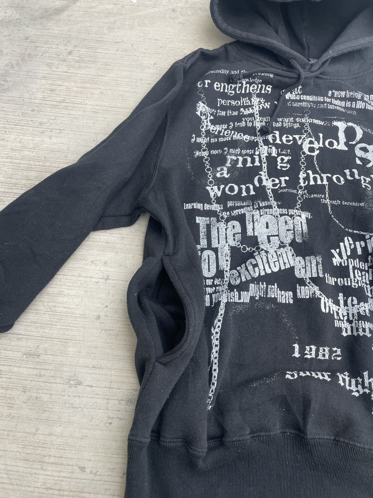 Japanese Brand 2000s japanese beaumont carr poem hoodie archive punk vkei Size US M / EU 48-50 / 2 - 4 Thumbnail
