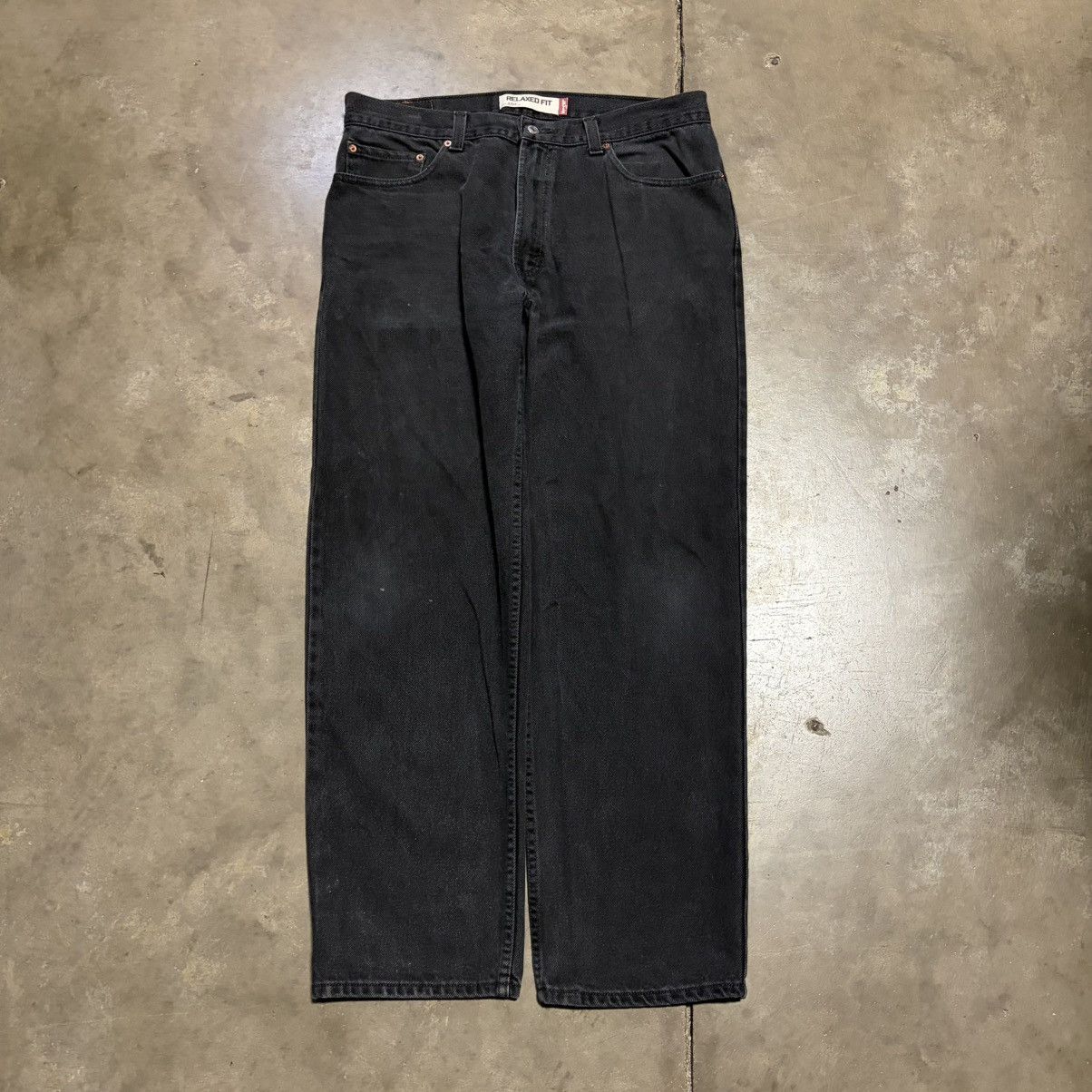 Levi's Vintage Levis 550 Black Denim Jeans Faded Baggy Grunge Punk Size US 36 / EU 52 - 1 Thumbnail