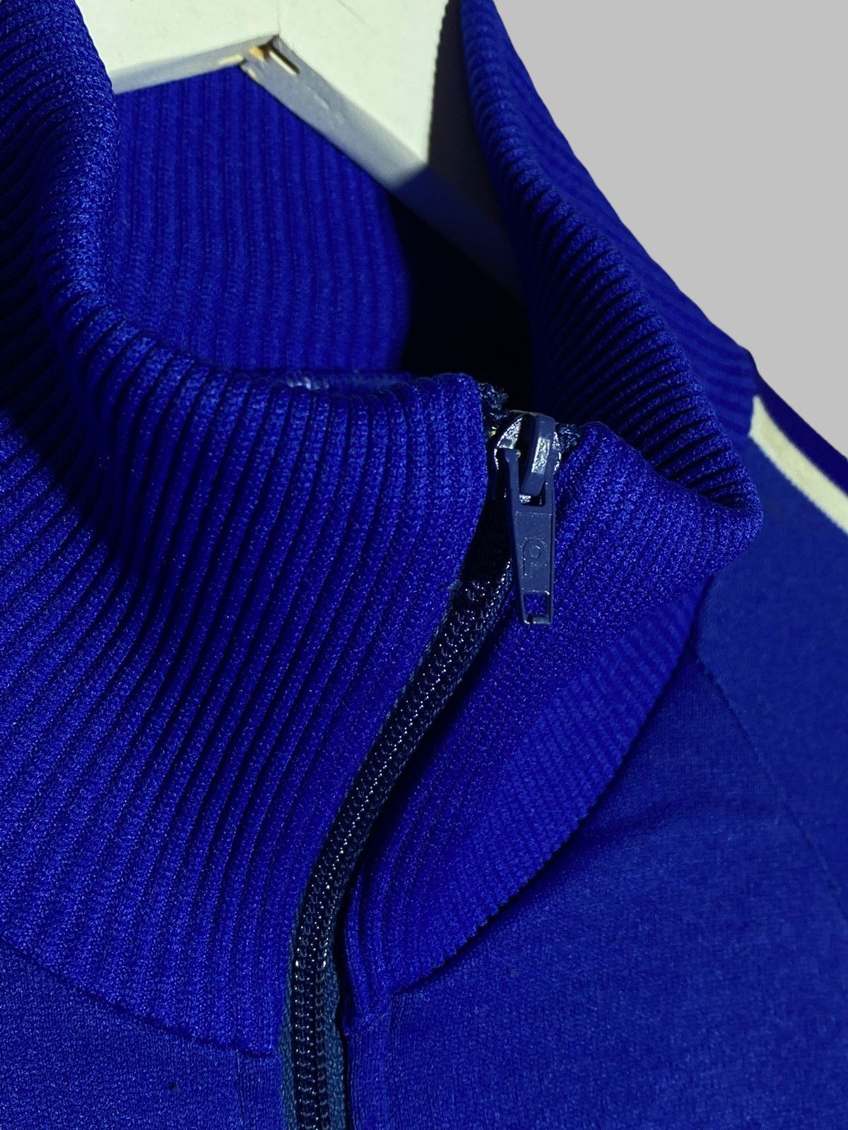 Vintage 🔥 ADIDAS 80S TRACK JACKET RETRO BLUE RAVE VINTAGE DRIP Size US XXL / EU 58 / 5 - 5 Thumbnail