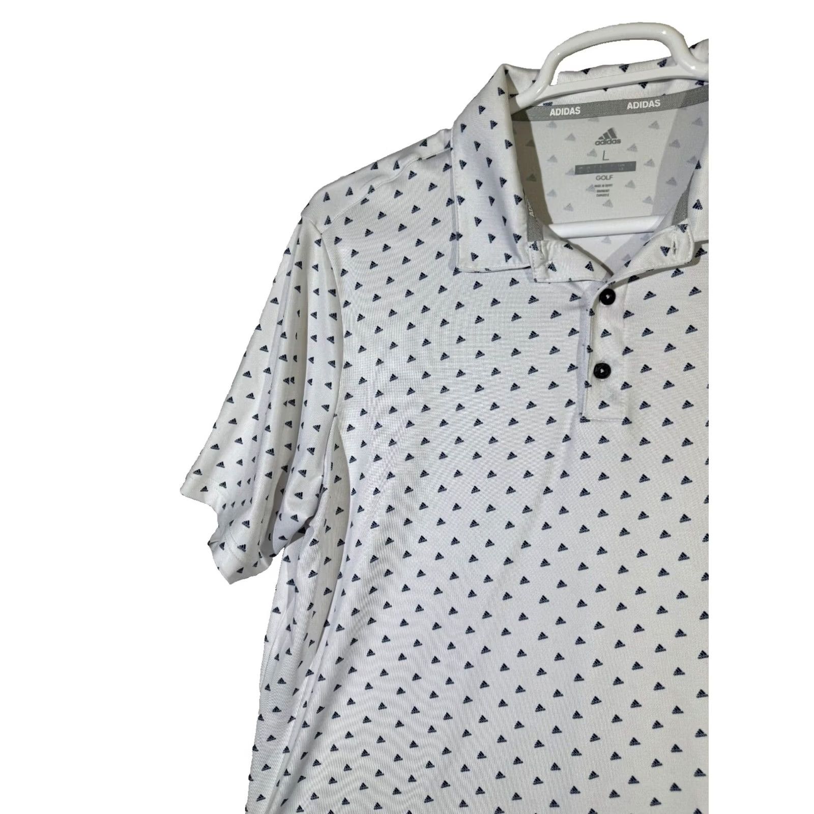 Adidas Adidas Golf Polo Shirt Men L White Stretch Short Sleeve Pullover Polo Size US L / EU 52-54 / 3 - 4 Thumbnail