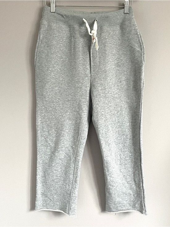 T by Alexander Wang T by Alexander Wang Gray Cotton Cropped Sweatpants - S/M Size 28" / US 6 / IT 42 - 2 Thumbnail
