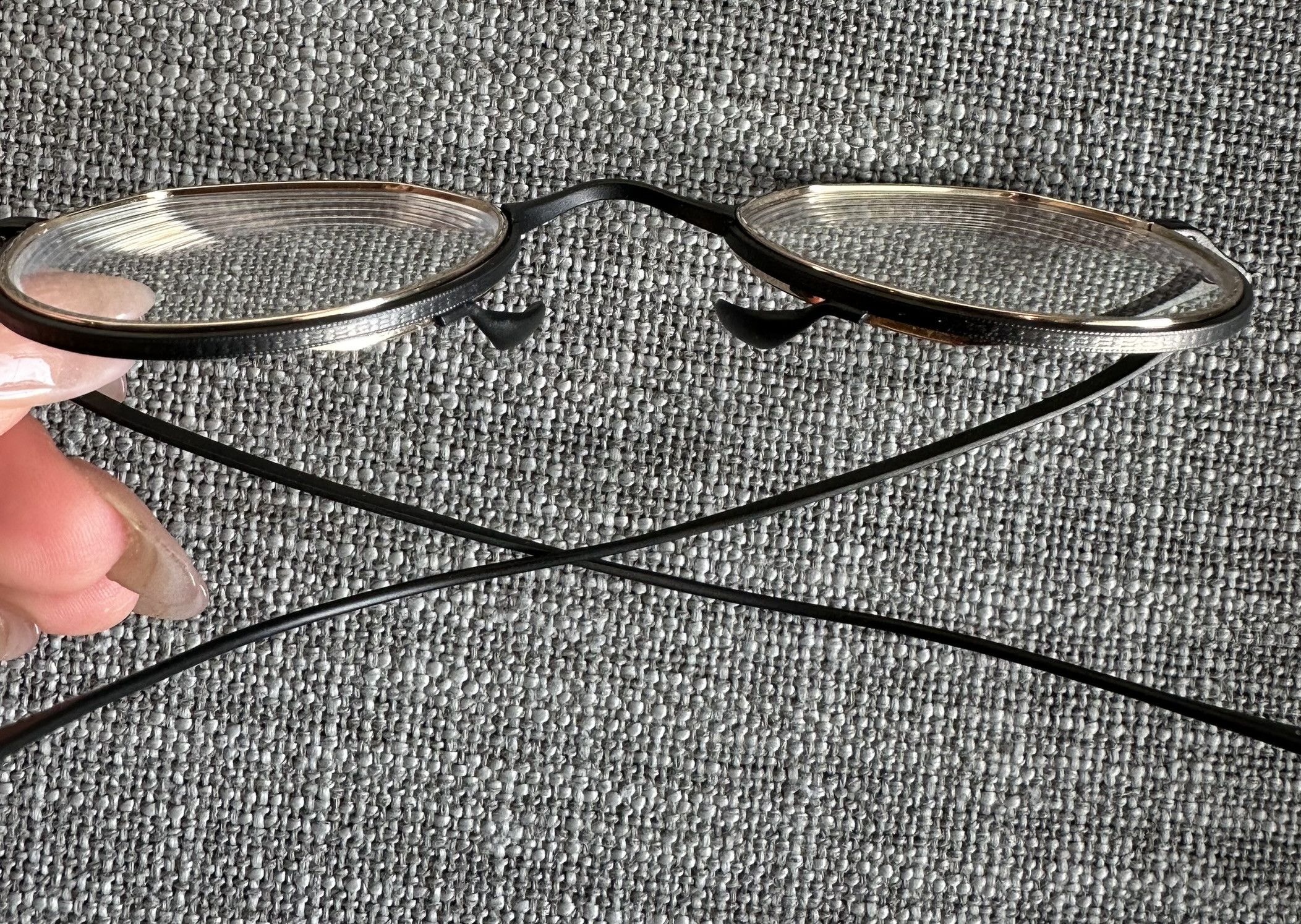 Other Kame ManNen 1231 Intellectual Glasses Gun Metal With Gold Size ONE SIZE - 5 Thumbnail