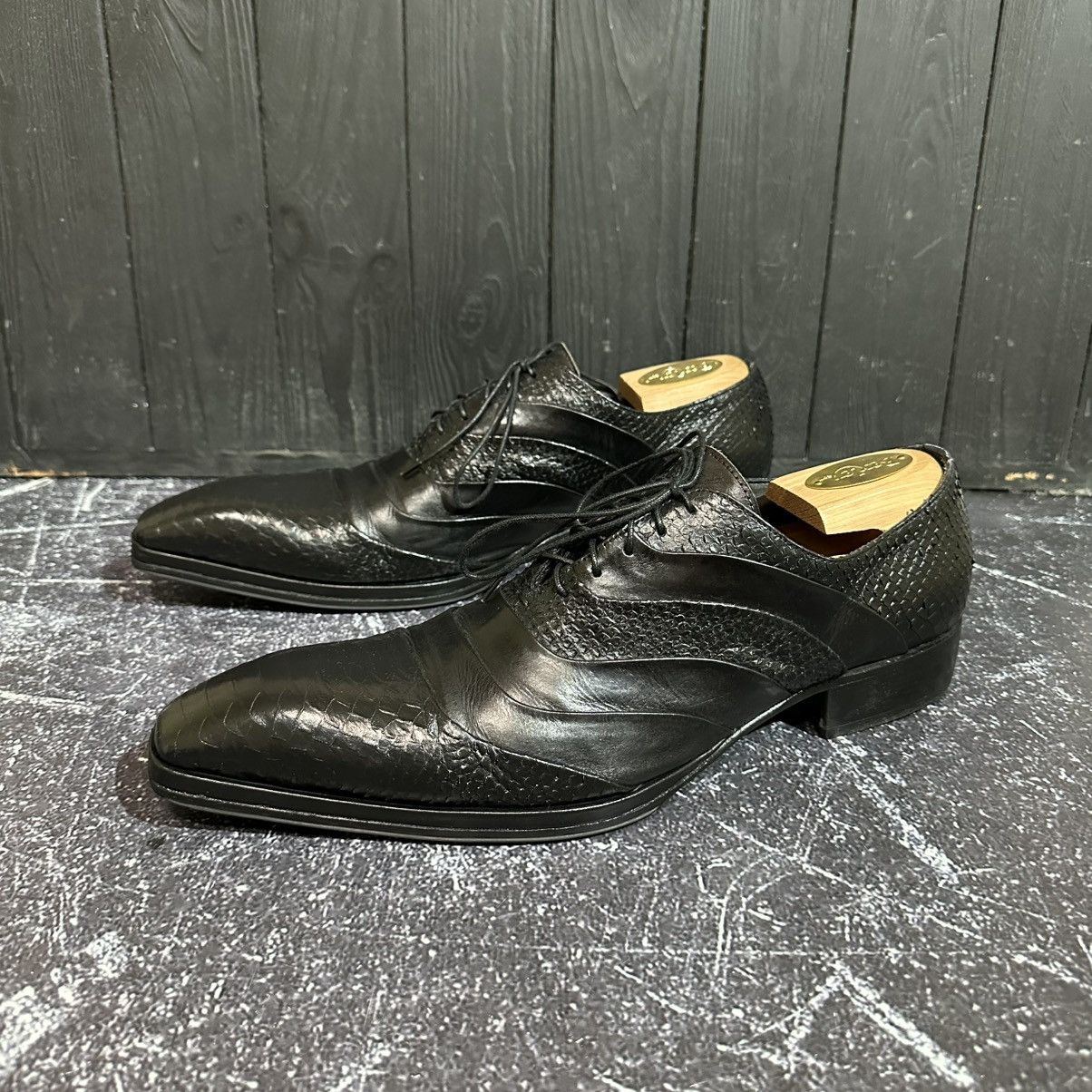 Jo Ghost JO GHOST - Men’s Italian Pythone Leather Shoes size 43 Size US 9.5 / EU 42-43 - 4 Thumbnail