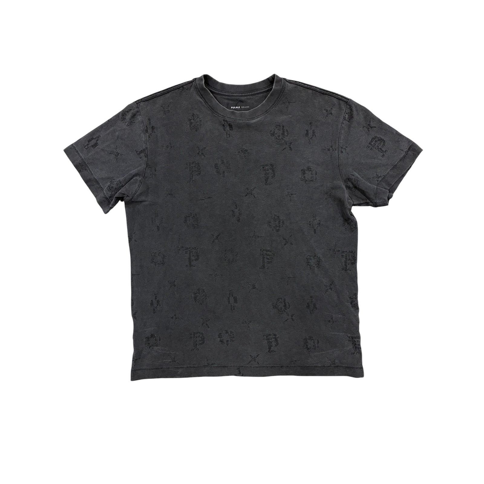 Purple Brand Purple Brand Grey Monogram Tee Size US S / EU 44-46 / 1 - 1 Thumbnail
