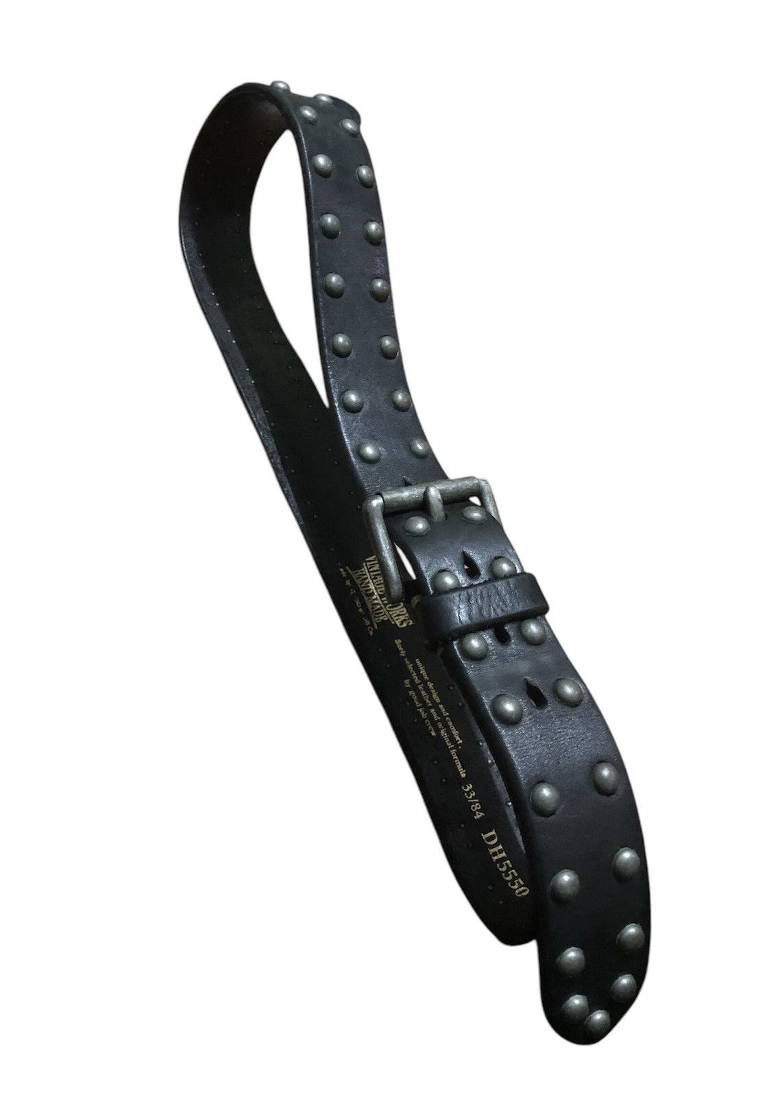 Handmade × Japanese Brand × Vintage VINTAGE WORKS HAND MADE LEATHER BELT DH5550 Size 34 - 1 Thumbnail
