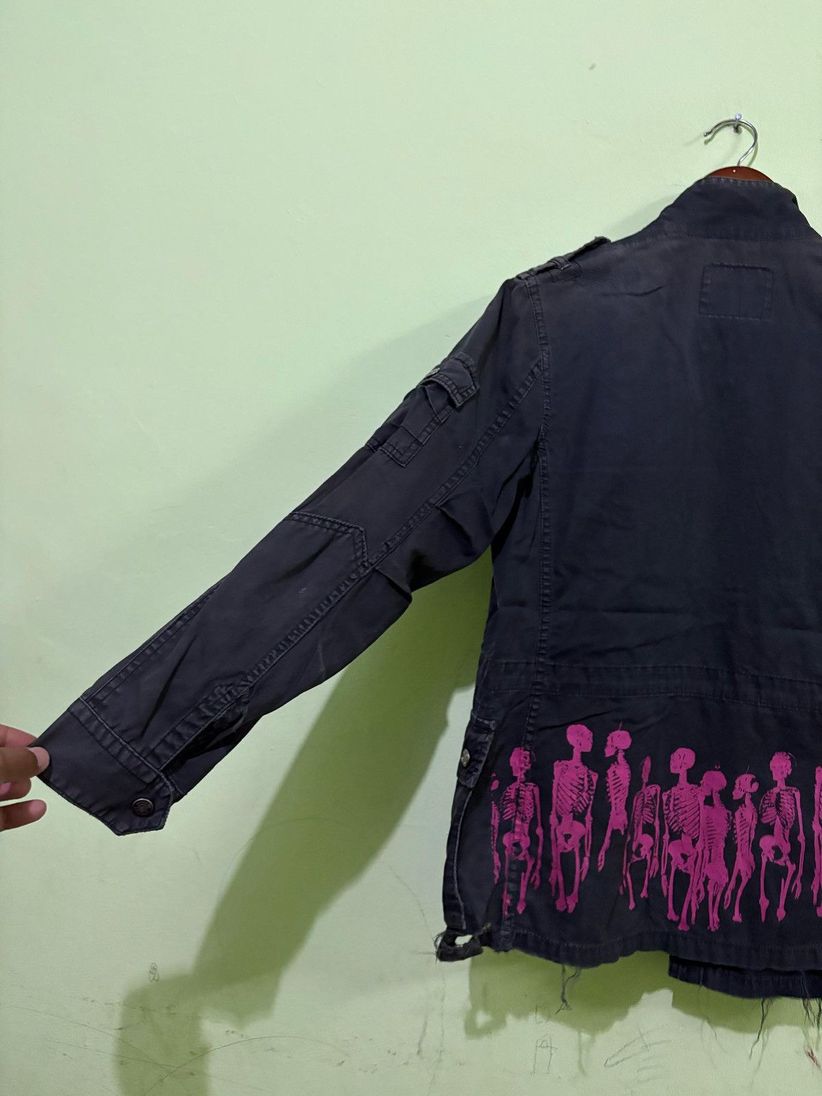 Hysteric Glamour VTG Hysteric Glamour Jacket too Fucked To Dunk skeleton Size US S / EU 44-46 / 1 - 12 Thumbnail