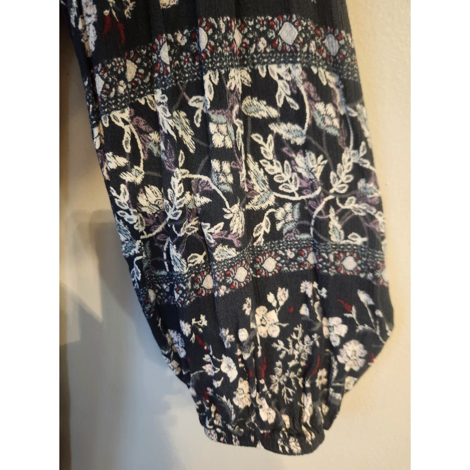 Vintage Knox Rose Embroidered Trim Floral Shift Dress Hippie Boho 2X Size XXL / US 16-18 / IT 52-54 - 5 Thumbnail