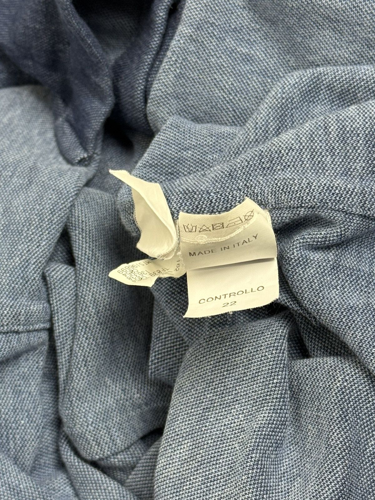 Brunello Cucinelli Brunello Cucinelli Blue Leisure Fit Cotton Long Sleeve Shirt Size US L / EU 52-54 / 3 - 10 Thumbnail
