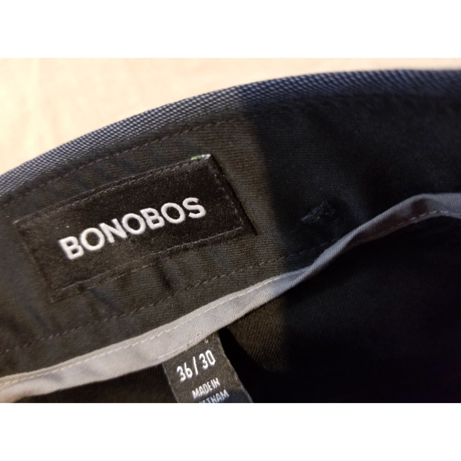 Bonobos Bonobos Pants Chino Casual 36 Regular Men Blue Navy Khaki Dress Straight Leg 30 Inseam Adult Mens Size US 36 / EU 52 - 3 Thumbnail