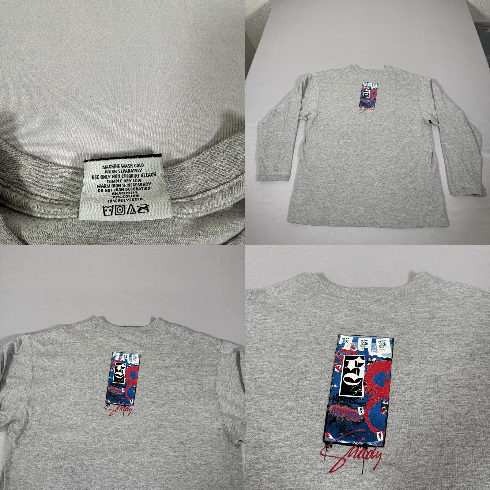 Vintage VINTAGE Shady LTD Shirt Mens L Gray Graffiti Streetwear Graphic Tee Y2K Size US L / EU 52-54 / 3 - 8 Thumbnail