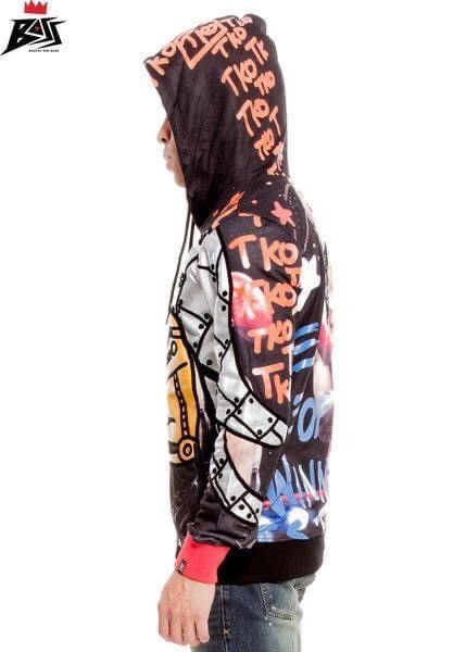 Bass By Ron Bass × Vintage Bass by ron bass men's colourful black&red hoodie jacket Size US M / EU 48-50 / 2 - 4 Thumbnail