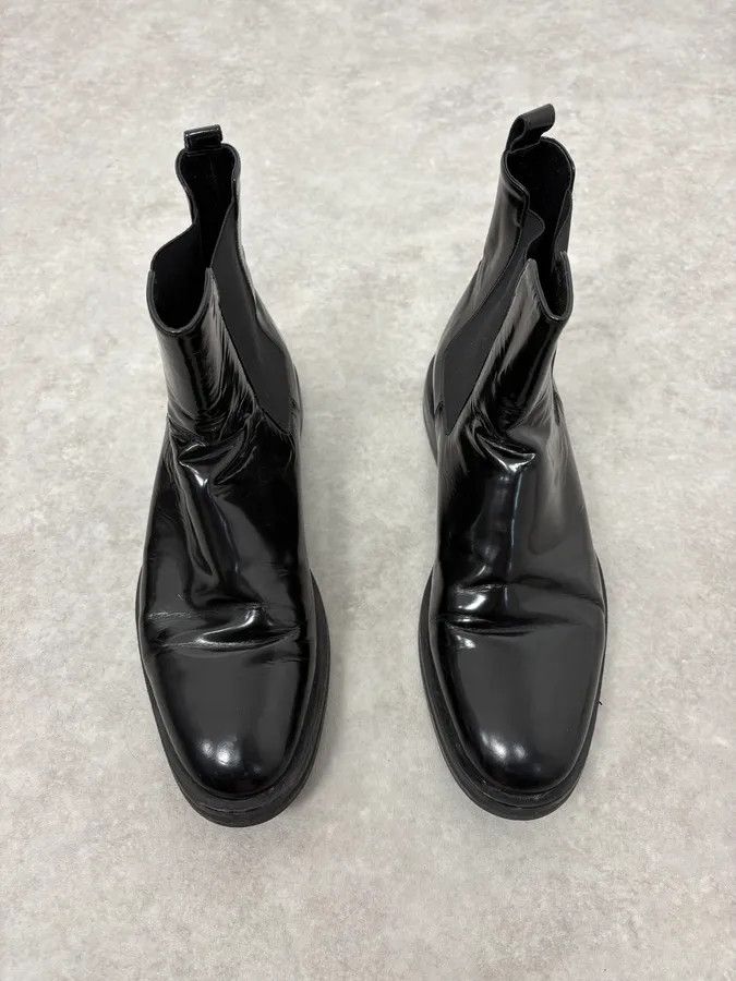 Alexander McQueen 2000s Alexander Mcqueen Black Leather Ankle Boots Size US 8 / EU 41 - 2 Thumbnail