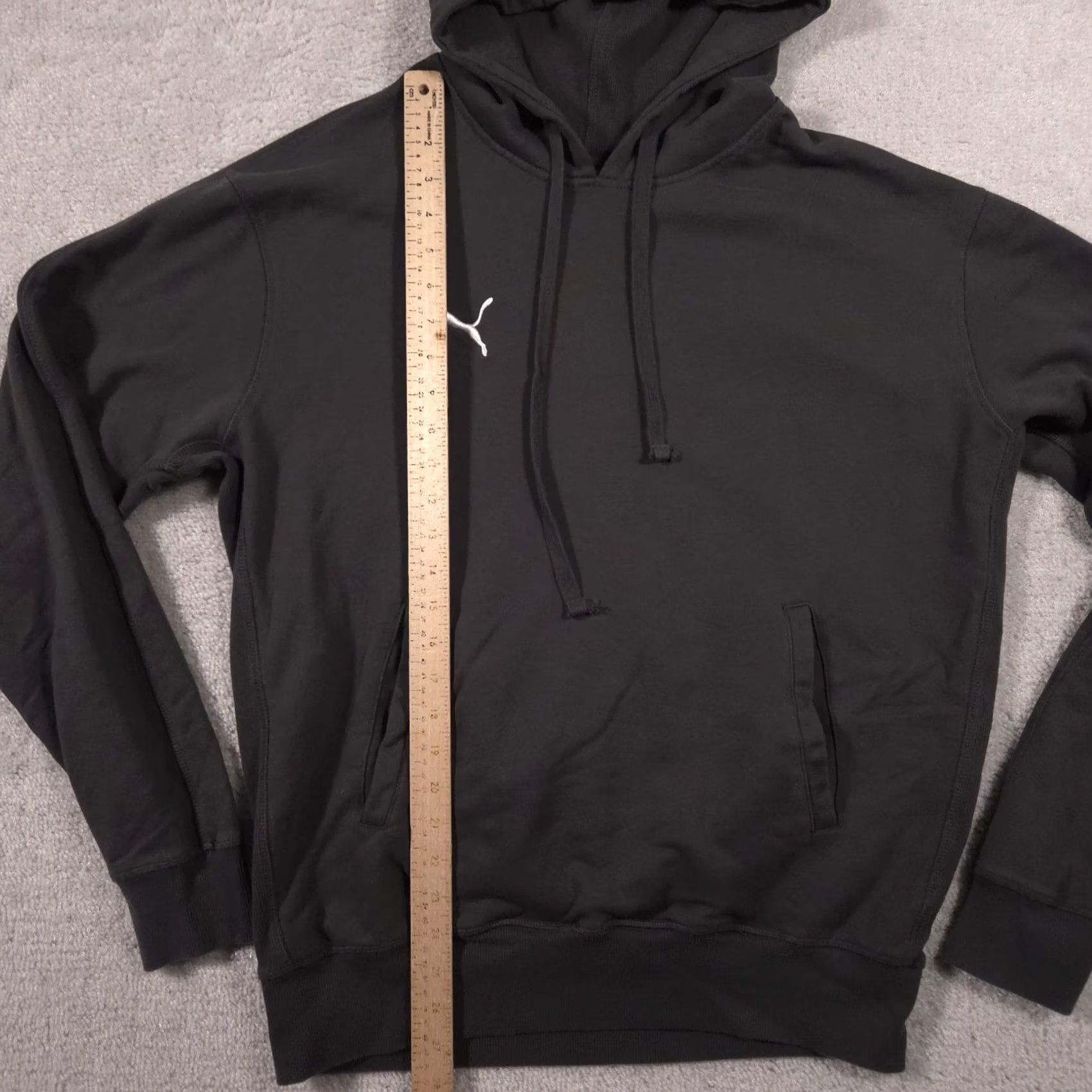 Puma PUMA Hoodie Mens L Black Pullover Fleece Sweatshirt Embroidered Logo Chest Size US L / EU 52-54 / 3 - 5 Thumbnail