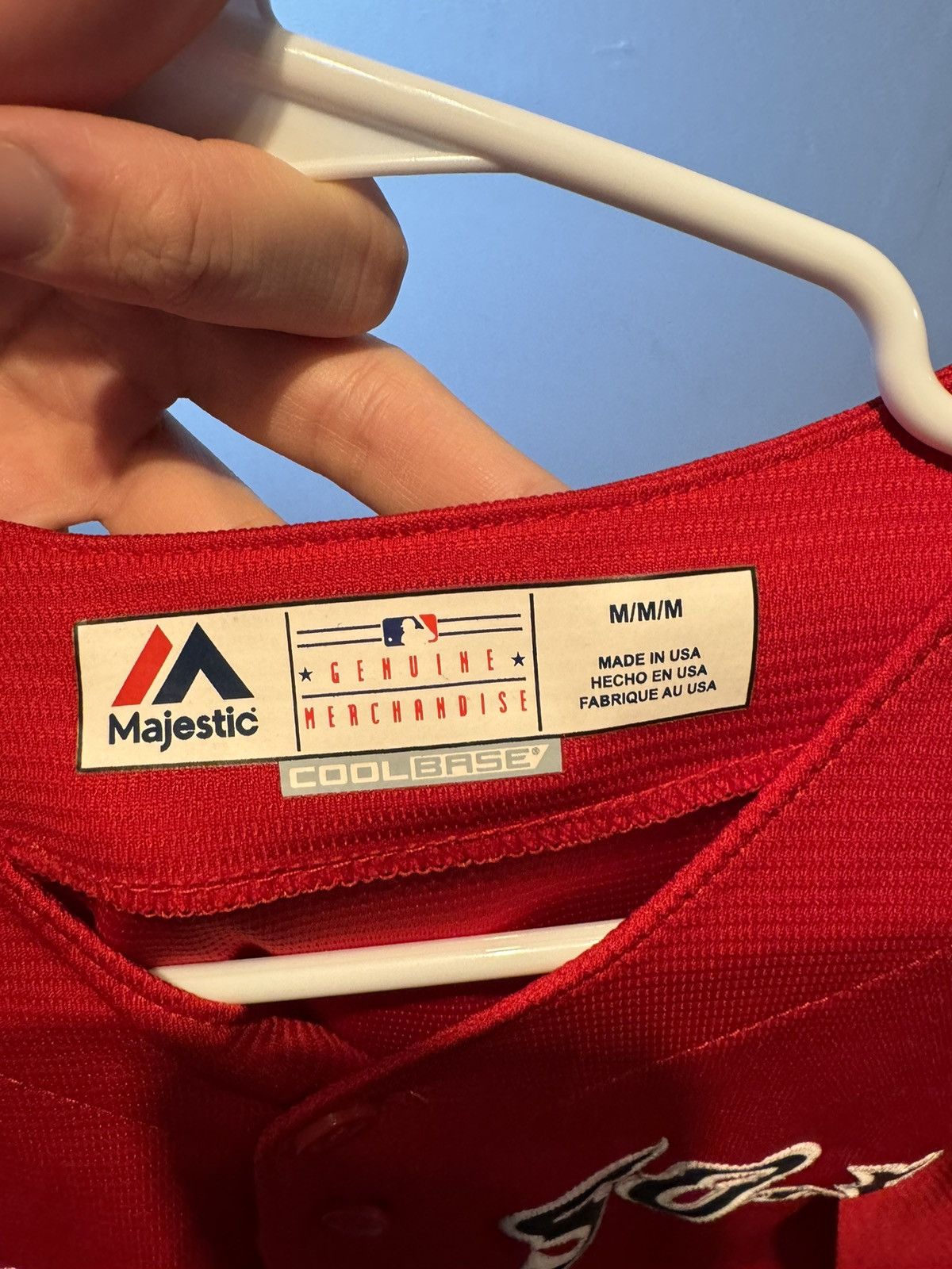 Majestic Boston Red Sox Jersey Size 40 M Red Majestic MLB Cool Base Size US M / EU 48-50 / 2 - 7 Thumbnail