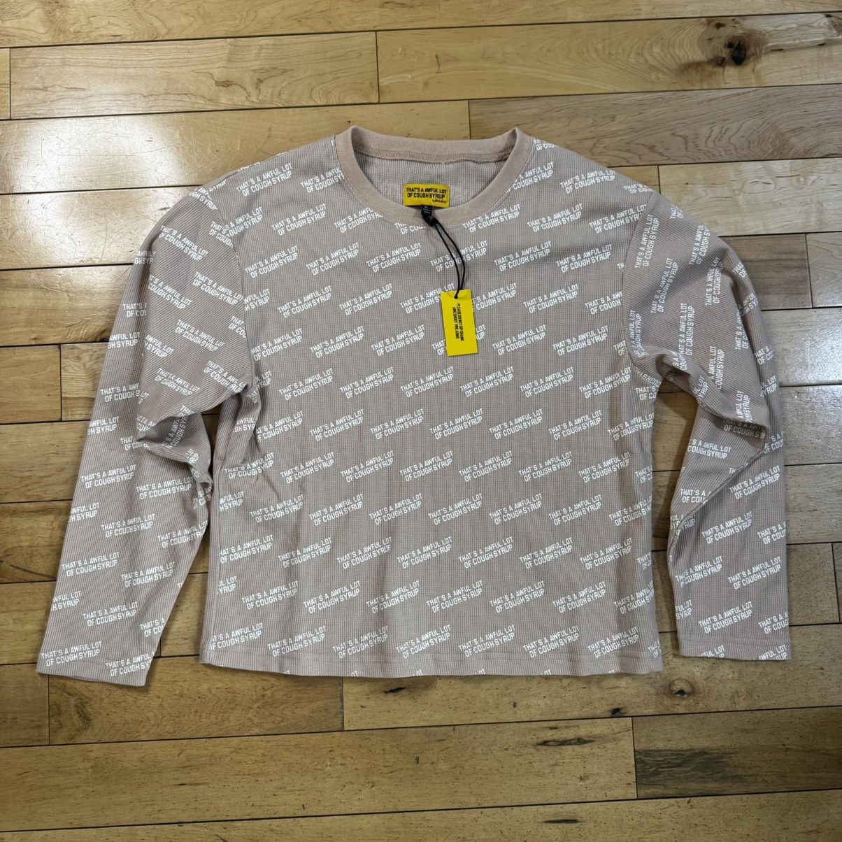 Other THATS A AWFUL LOT OF COUGH SYRUP Tan Cropped Thermal Size XL / US 12-14 / IT 48-50 - 1 Thumbnail