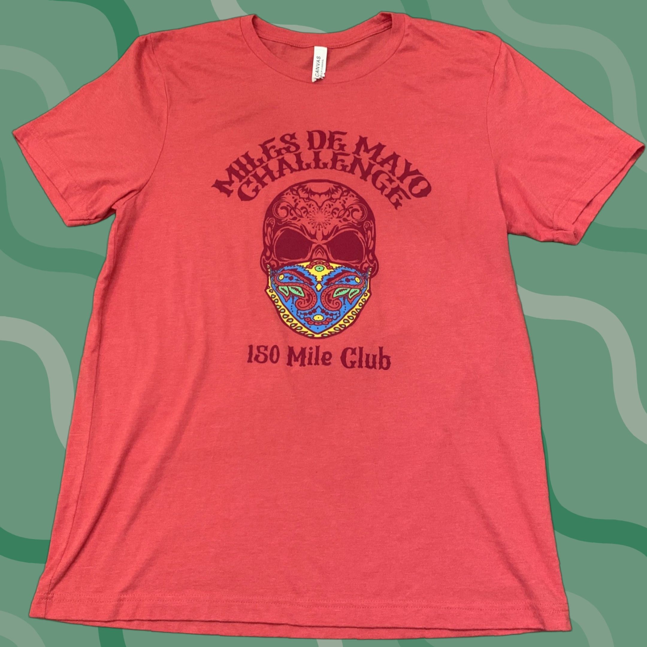 Vintage VINTAGE Club T-Shirt Sugar Skull Pink Adult Large Miles De Mayo Challenge 150 Mile Club Unisex Size US L / EU 52-54 / 3 - 1 Thumbnail