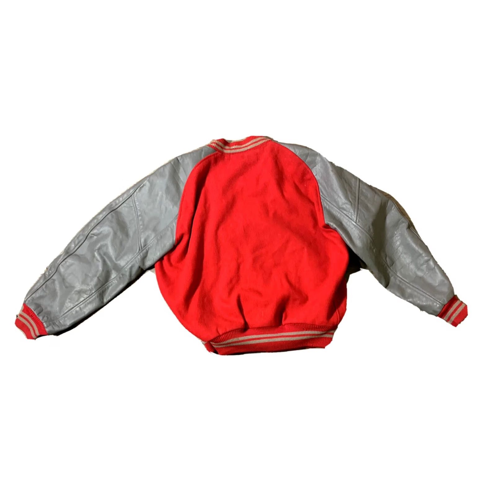 Vintage VINTAGE 50s Coleman Knitting Mills Men's Letterman Jacket Large Red Wool Size US L / EU 52-54 / 3 - 2 Thumbnail