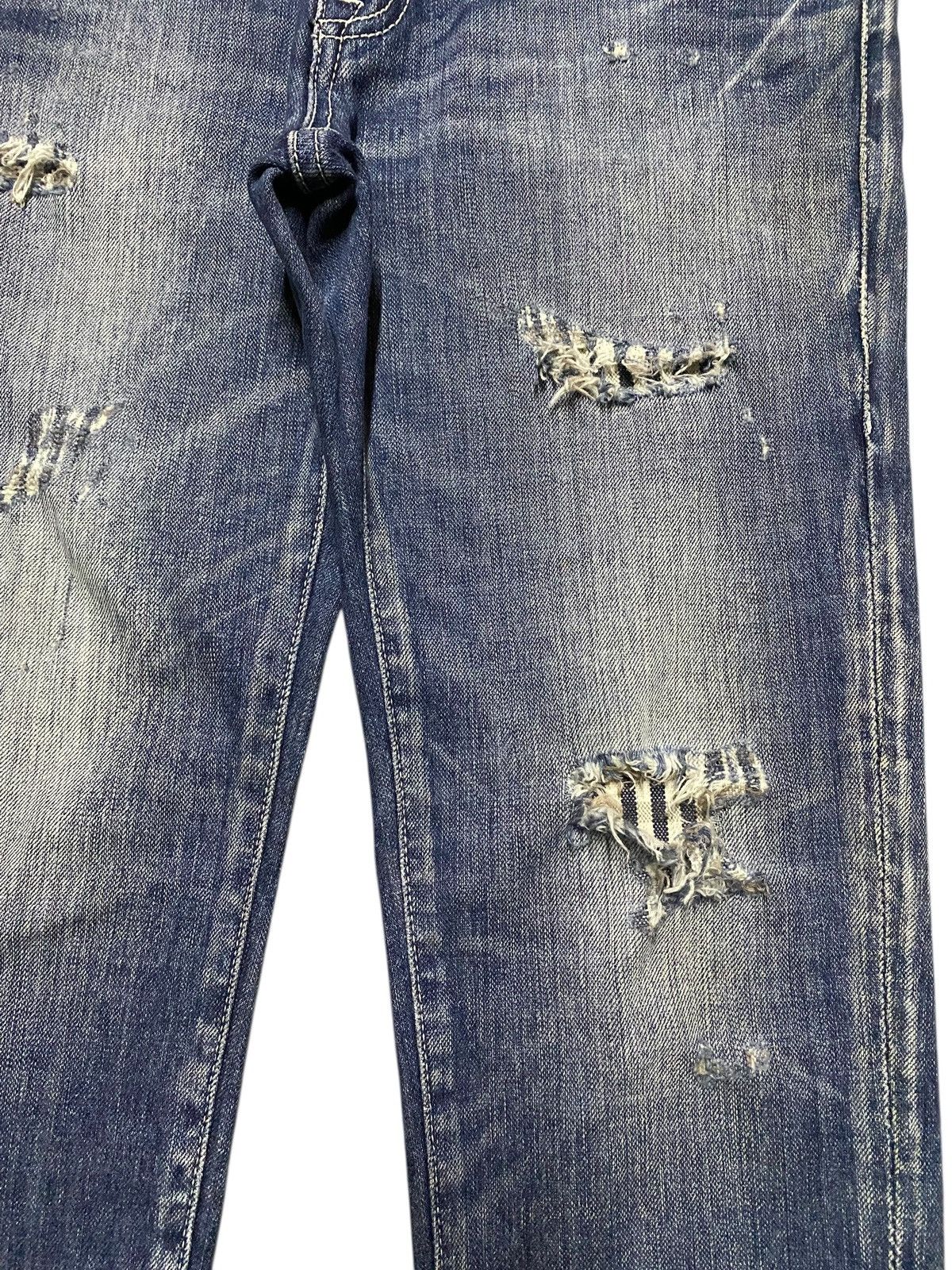 Vintage Vinage Rodeo Crown Japan Distressed Skinny Jeans Size US 30 / EU 46 - 7 Thumbnail