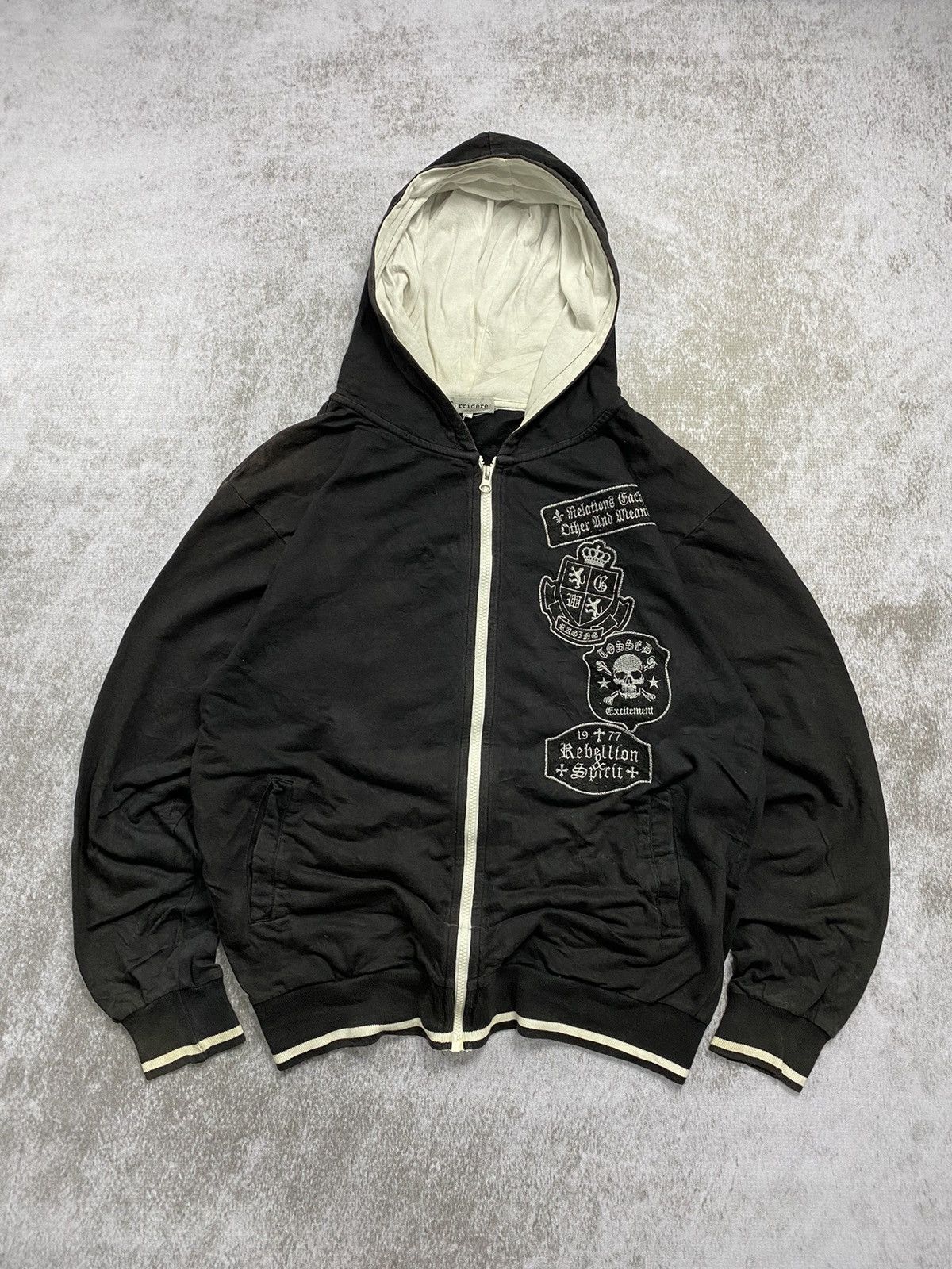 If Six Was Nine × Japanese Brand × Le Grande Bleu (L.G.B.) 2000s japanese skull poem kmrii style Size US M / EU 48-50 / 2 - 2 Thumbnail