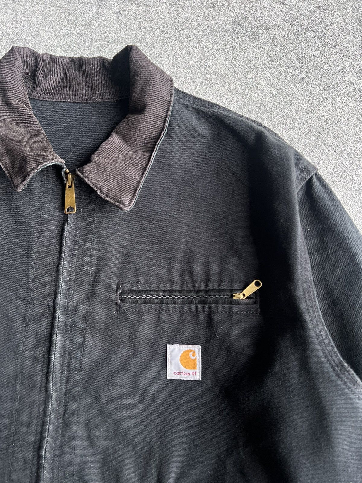 Carhartt × Carhartt Wip × Vintage Carhartt Detroit Jacket Black Size US L / EU 52-54 / 3 - 4 Thumbnail