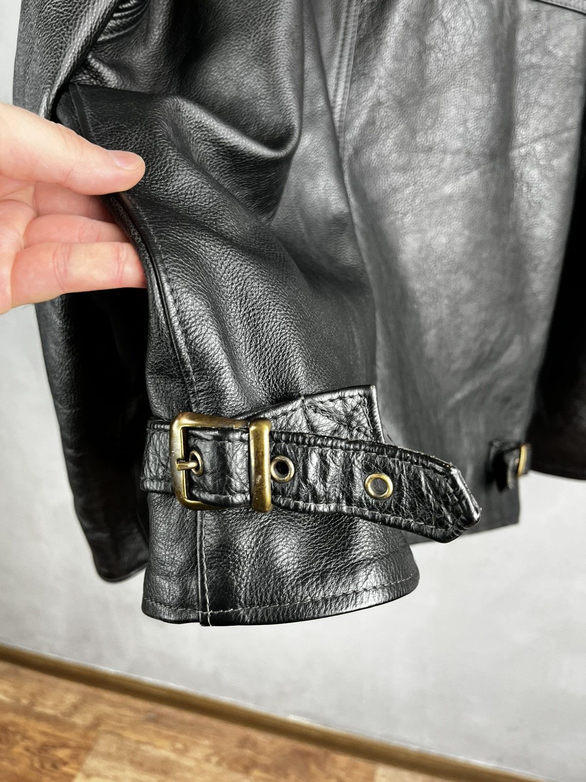 Leather Flying wear leather jacket vintage 90s Size US M / EU 48-50 / 2 - 13 Thumbnail