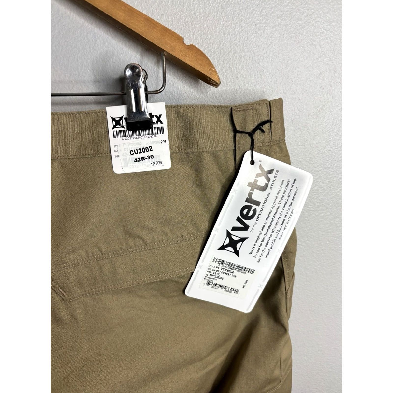 Vintage VINTAGE Vertx Phantom OPS Tactical Cargo Pant Men 42r 30 Ripstop Hiking Articulated Beige Mens Size US 42 / EU 58 - 2 Thumbnail