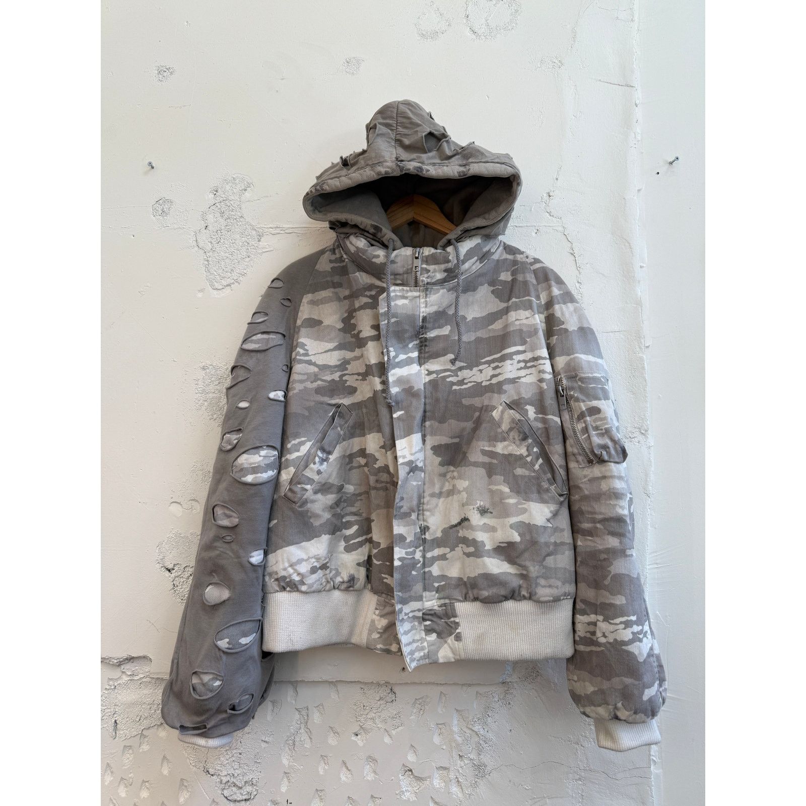 ALEXANDER DIGENOVA Alexander Digenova Snow Camo Distressed Parka Size US S / EU 44-46 / 1 - 1 Thumbnail
