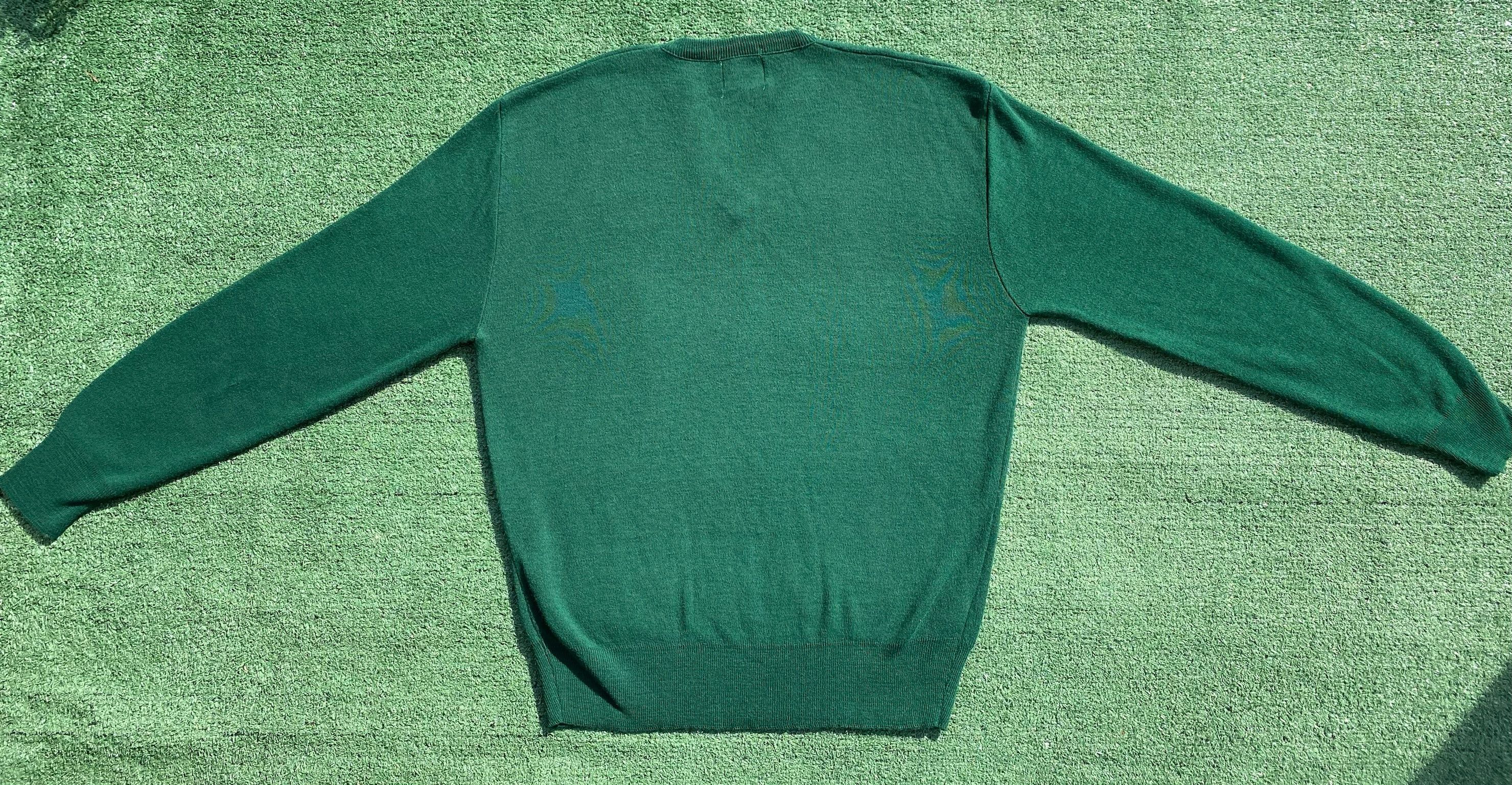 Other 80s Clarkson University Green V-Neck Sweater Men’s Large Size US L / EU 52-54 / 3 - 6 Thumbnail