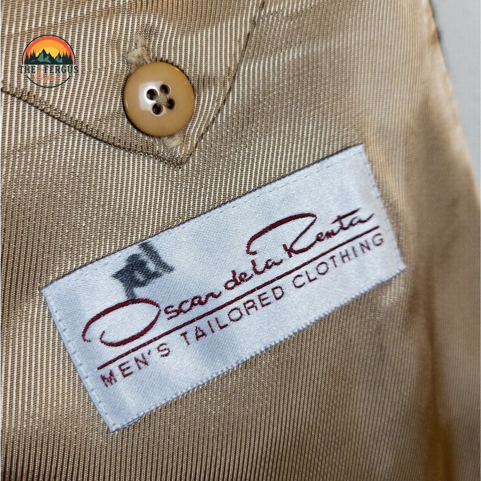 Oscar De La Renta Oscar De La Renta Heritage Wool Blazer Sport Coat Sz 42R Size 42R - 18 Thumbnail