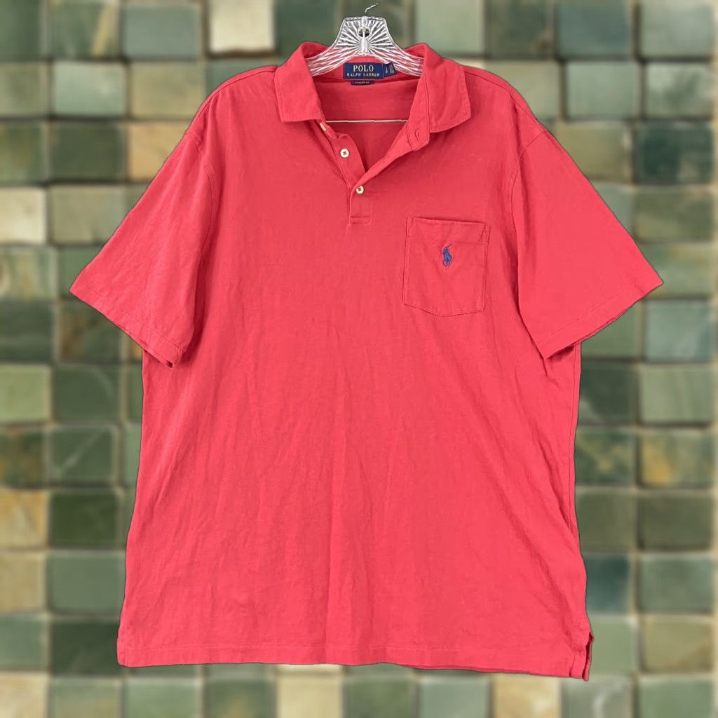 Polo Ralph Lauren Polo Ralph Lauren Polo Men L Red Short Sleeve Classic Fit Mens Size US L / EU 52-54 / 3 - 1 Thumbnail