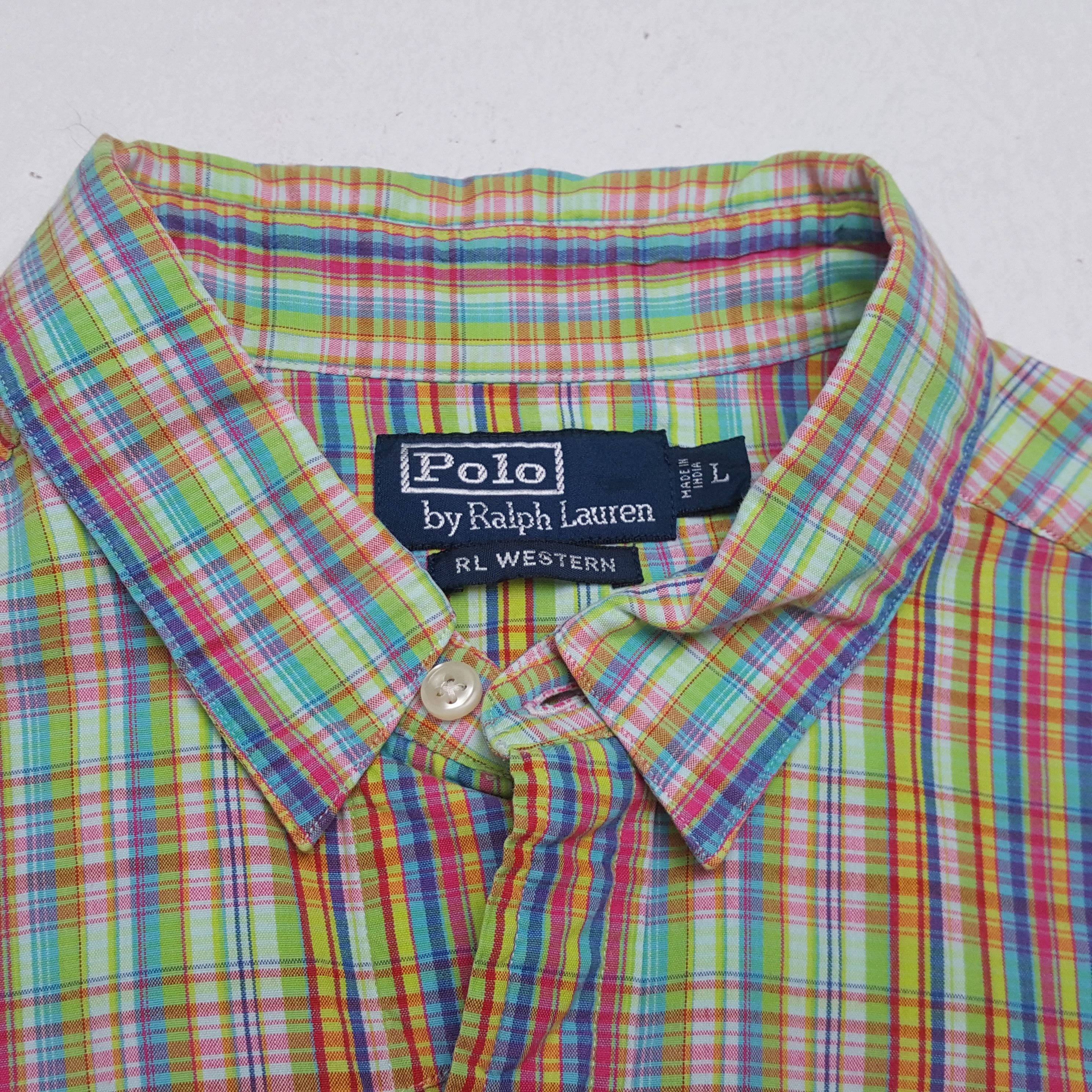 Polo Ralph Lauren × Vintage POLO by RALPH LAUREN Fashion Brand Casual Style Shirt Size US L / EU 52-54 / 3 - 8 Thumbnail