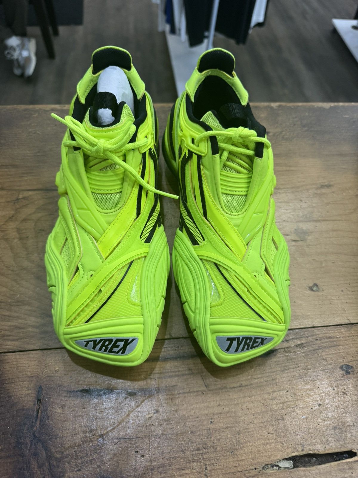 Balenciaga Balenciaga Tyrex “Lime Green” Low Sneaker 38 Size US 5.5 / EU 38 - 3 Thumbnail