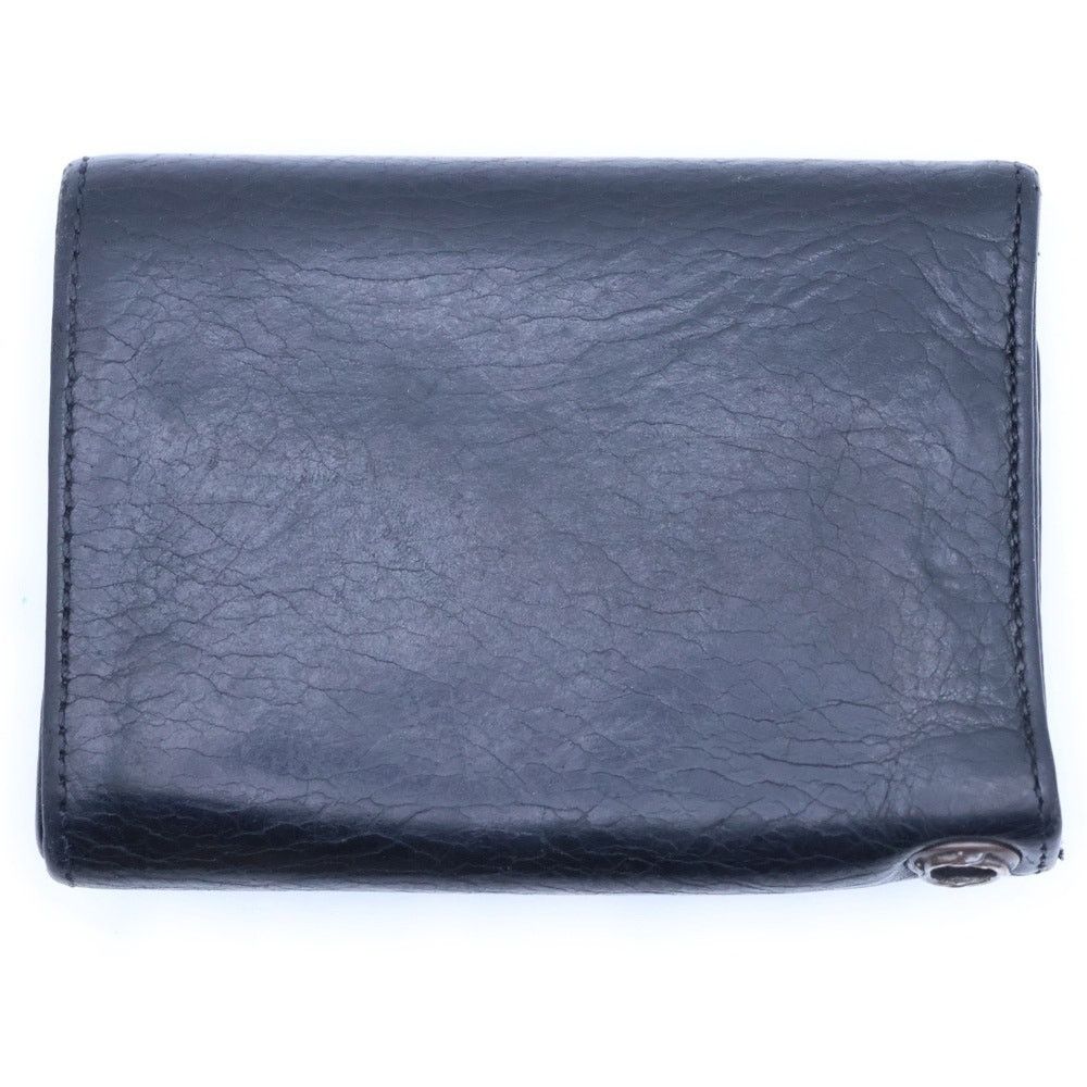 Chrome Hearts Chrome Hearts 3 Fold Cross Leather Wallet Black Size ONE SIZE - 2 Thumbnail