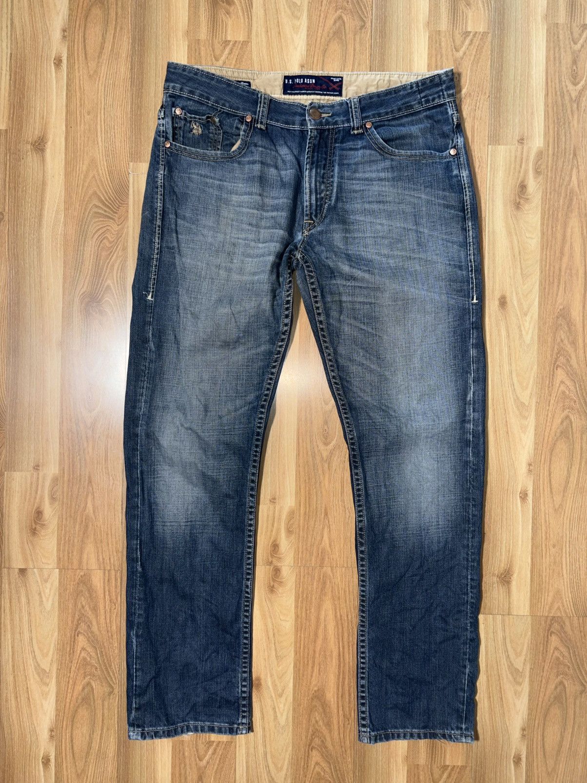 Polo Ralph Lauren U.S. Polo Assn. Authentic Denim Co. Jeans 36x34 Straight Leg Size US 36 / EU 52 - 1 Thumbnail