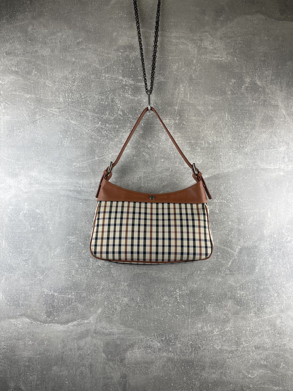 DAKS × Vintage Daks London Brown Leather Shoulder Future Tote Bag Size ONE SIZE - 1 Thumbnail