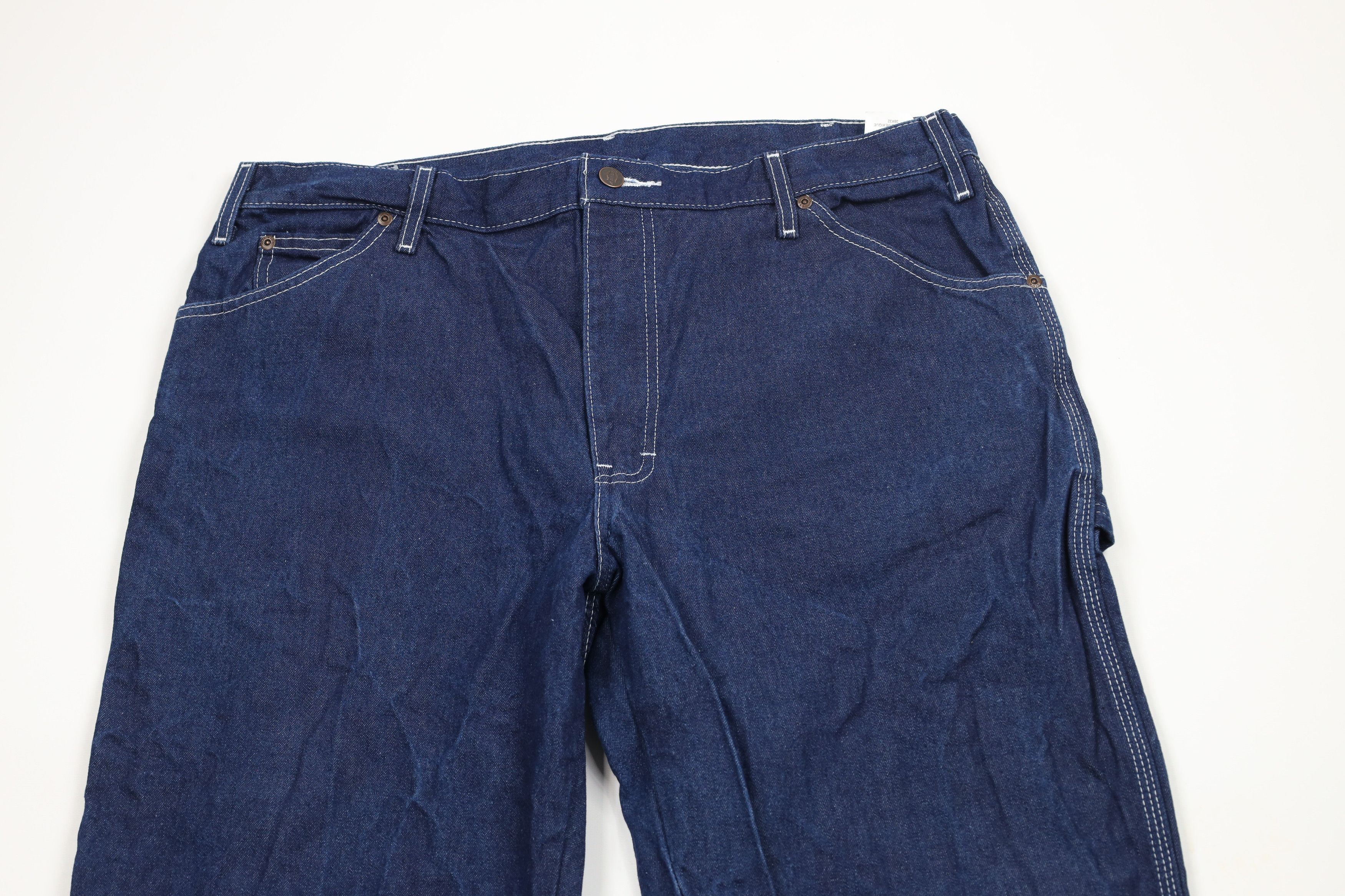 Dickies × Vintage Vintage Y2K Dickies Wide Leg Carpenter Denim Jeans Blue Size US 38 / EU 54 - 2 Thumbnail
