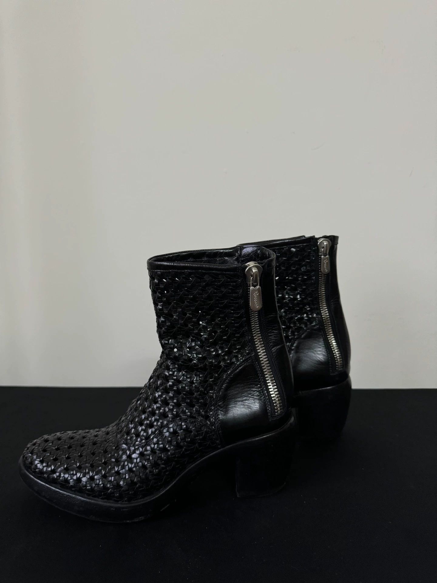 RoccoP RoccoP Vintage Leather Ankle Boot Double Zipper Heel 37 Size US 6.5 / IT 36.5 - 4 Thumbnail